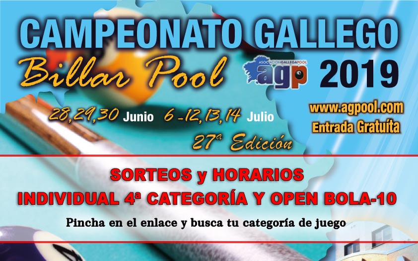 Sorteos y Horarios Cto Gallego Individual 4ª Categoría y Open Bola-10
