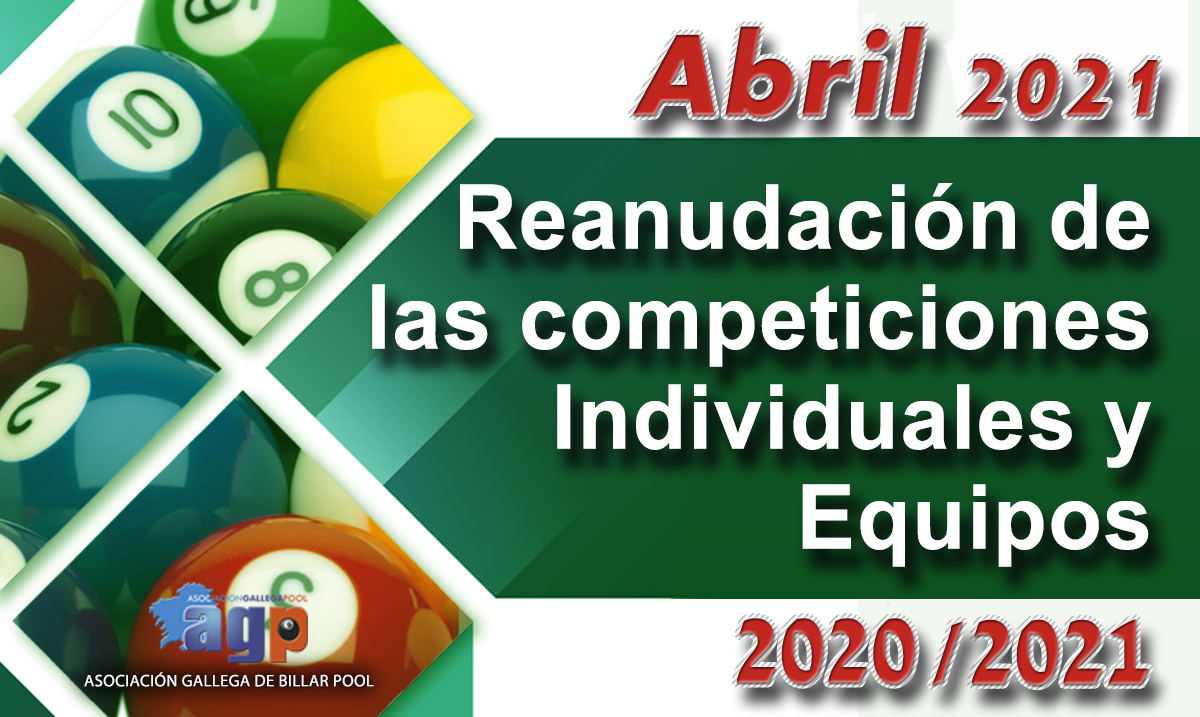 REANUDACION DE LAS COMPETICIONES - ABRIL 2021